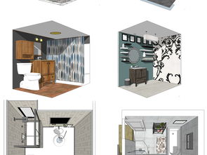 衛(wèi)具、水具、潔具衛(wèi)生間浴室SU模型設(shè)計(jì)圖下載